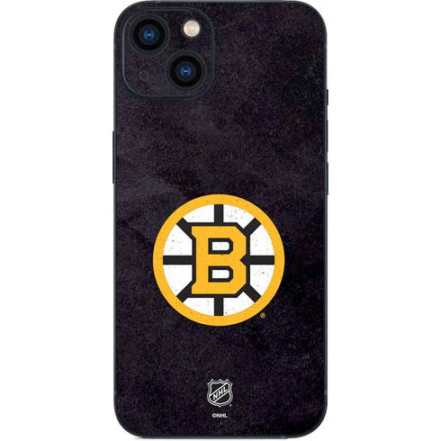 NHL Boston Bruins Distressed iPhone 14 Skin